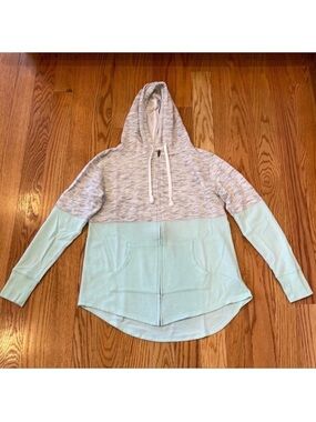 Great Condition SO “Boyfriend Hoodie” Two-Tone Hooded Full Zip Sweatshirt- Sz. M